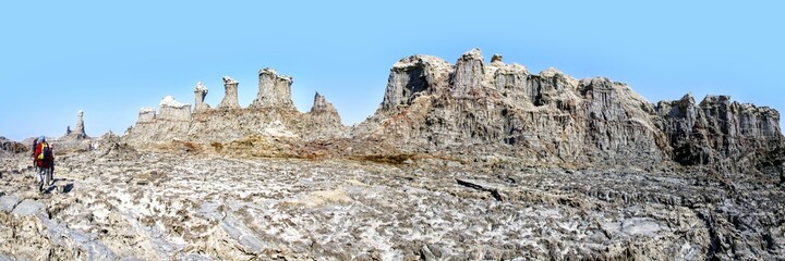 Fototapeta na wymiar Paysage volcanique de Dallol dans le Nord de l'Ethiopie