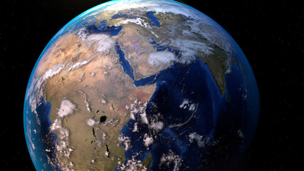 Obraz premium Earth from space, globe render 3d Art