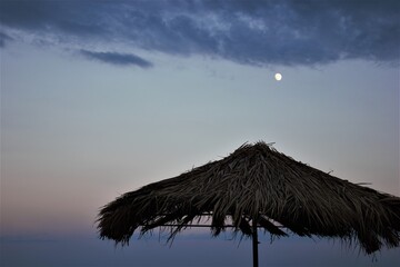 moon over the sea