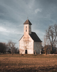 Medieval church called Pominovec.