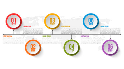 Abstract 3D Paper Infographics. Business template .Vector illustration