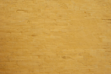 Yellow brick wall