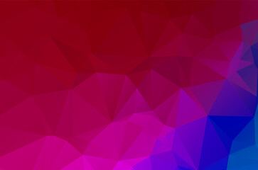 Colorful purple vivid polygonal triangular background pattern