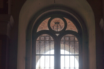 The abandoned old palace in Pilica in Poland