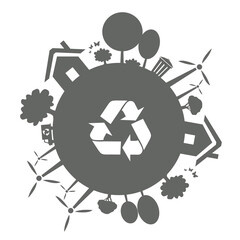 green earth vector illustration