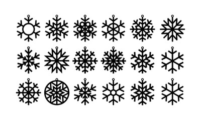 Snowflakes ornaments, Christmas ornaments, Xmas tags, Christmas tree ornament, Snowflakes for laser cutting machine
