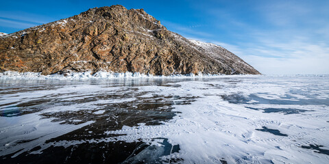 Mountain on the Baikal coast