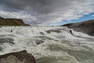 The Gullfoss waterfall, Golden Circle, southern Iceland
