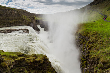 The Gullfoss waterfall, Golden Circle, southern Iceland