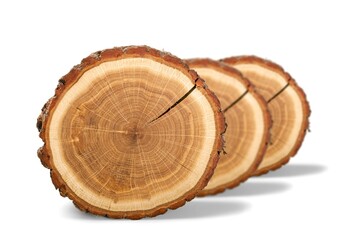 Round old wood slice on desk