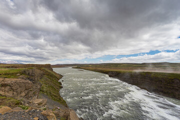 The Gullfoss waterfall, Golden Circle, southern Iceland