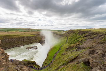 Fototapeta premium The Gullfoss waterfall, Golden Circle, southern Iceland