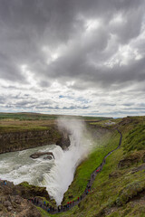 The Gullfoss waterfall, Golden Circle, southern Iceland