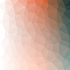 Naklejka premium Abstract color Low-Polygones Generative Art background illustration