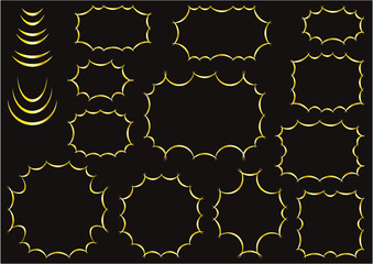 Fototapeta premium フレームのイラスト素材集