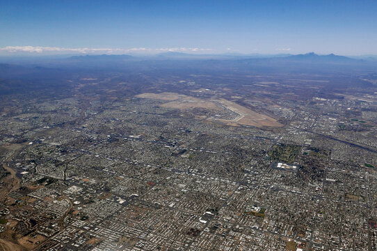 aerial view of the city of Tucson, Arizona