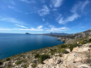 beautiful beaches in the province of Alicante, located in the Valencian Community, Spain.