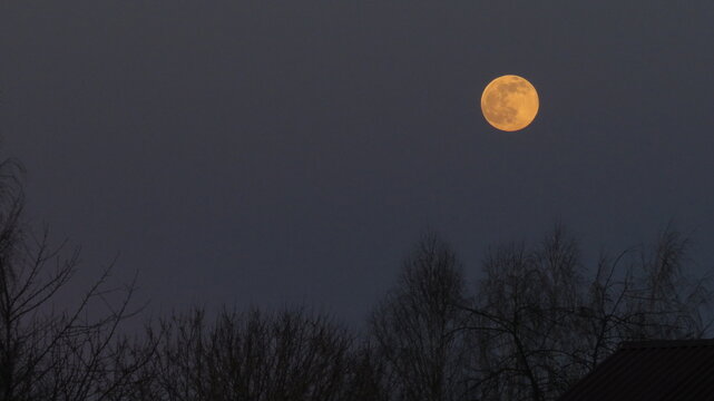 Closeup of full moon, taken on 10 march
