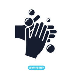 hand washing icon. hand hygiene symbol template for graphic and web design collection logo vector illustration