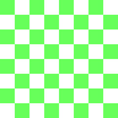 green and white checkered background
