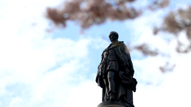 Cherry blossom in London, prince Albert memorial, UK