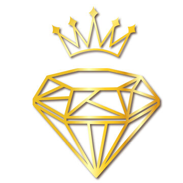 gold crown with diamonds