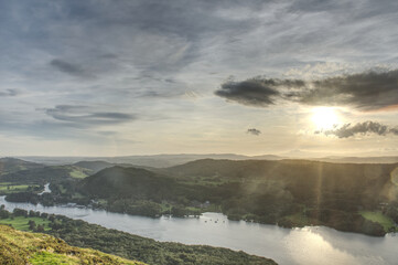 Cloudy sunset from Gummer's How UK