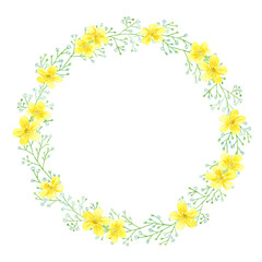 コスモスのフレーム ペン画 ラインアート Antique Canvas Print Antiq Miko