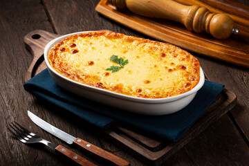 Shepherd's Pie (escondidinho). Typical Brazilian food.