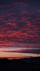 sunset in the mountains