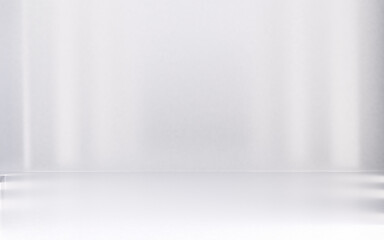 blank space soft gradient wall for graphic design backdrop or add text.White blur abstract room interior background and lights.3d illustration