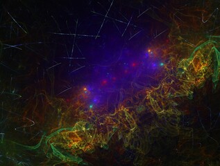 Imaginatory fractal background generated Image