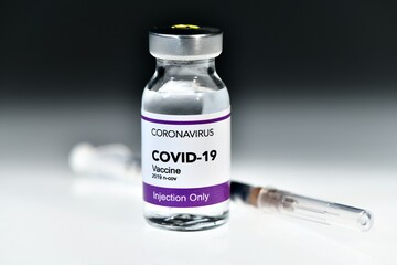 Vaccination treatment Covid-19 Coronavirus COVID 19 virus. The last bottle left. 2019 ncov shortage and stock depletion concept for herd immunity