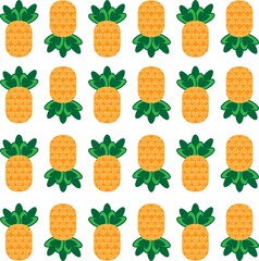 Lovely pineapple pattern illustration