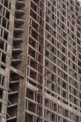 Fototapeta premium building cement base house vertically, apartment background