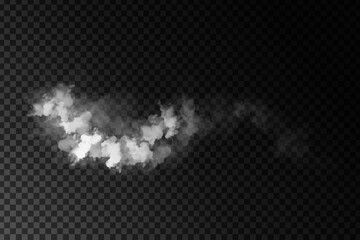 Vector realistic isolated Smoke effect for decoration and covering on the transparent background.