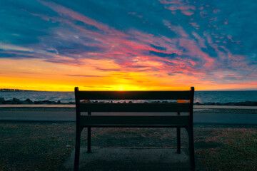 Dramatic Sunrise over the Horizon