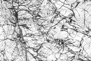 Marble white luxury tile with abstract black pattern of cracks grunge wall texture background