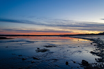 sunset on the beach