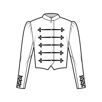 Military Jacket clip art preview