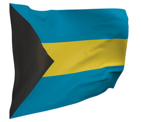 Bahamas flag isolated