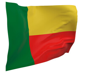 Benin flag isolated
