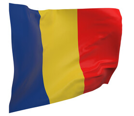 Fototapeta premium Chad flag isolated