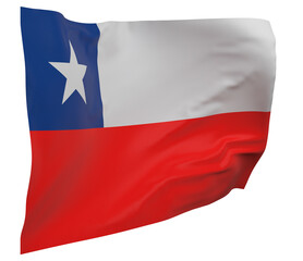 Chile flag isolated