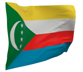 Comoros flag isolated