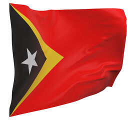 East Timor flag isolated