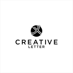 creative initial letter X logo design 