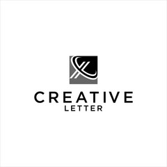 Elegant and Modern Letter X Logo Design with Swoosh and Technology Elements for Digital and Luxury Business Branding 