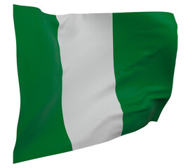 Nigeria flag isolated