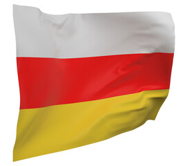 south ossetia flag isolated